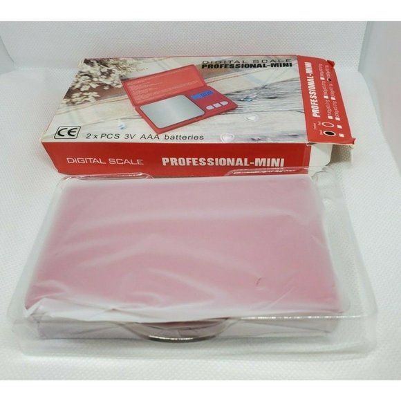1 CE 2 x PCS 3V AAA Batteries Red Professional Mini Digital Scale 1000gX0.1g - Picture 6 of 12